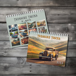 Classic Treasure Trucks by Month Calendar