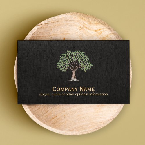 Classic Tree Logo Business Card