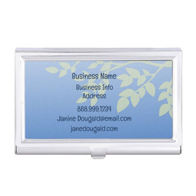 Classic Tree Nature Holistic Healer Business Card Case (Front)