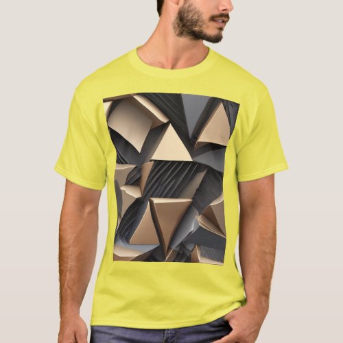 Classic Triangle Tee Simple Geometric Style T_Shirt