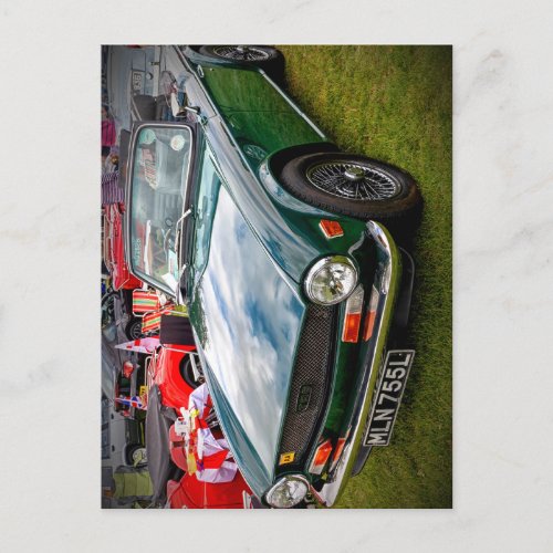 Classic Triumph TR6 sports car Postcard