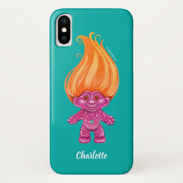 Classic Trolls | Pink Glitter Troll Case-Mate iPhone Case (Back)
