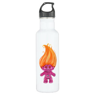 Trolls World Tour Poppy Glitter Water Bottle – Pink