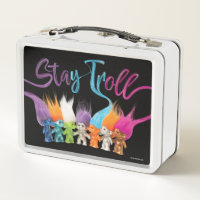 Trolls Tin Carrier Metal Storage Case/lunch Box/purse Dreamworks Tin  Storage Box 
