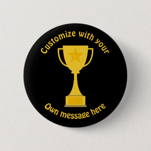 Classic Trophy Pinback Button