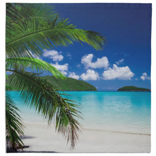 Classic Tropical Island Beach Paradise Cloth Napkin