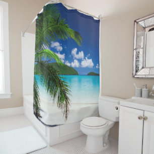 Classic Tropical Island Beach Paradise Shower Curtain