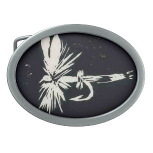 Classic Trout Fly Belt Buckle "Royal Coachman"
