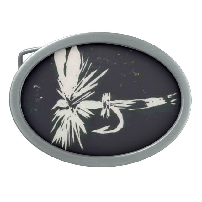 Classic Trout Fly Belt Buckle "Royal Coachman" (Front)