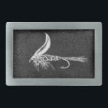 Classic Trout Fly Belt Buckle "Wet Fly"<br><div class="desc">These classic trout fly images are taken from my on-going series of fly fishing, fly tying art. The original art was created in a number of media, such as drawing, painting in watercolor and oil and artist pulled prints in lino, wood block and mono-print. They were a great deal of...</div>