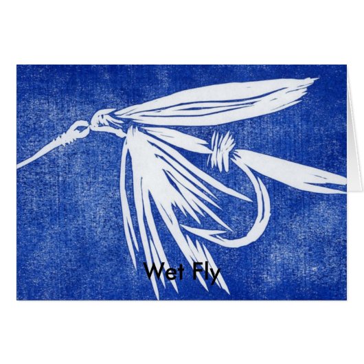 Classic Trout Fly Card (Front Horizontal)
