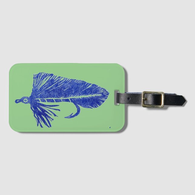 Classic Trout Fly Matuka streamer Luggage Tag (Front Horizontal)