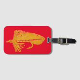 Brook Trout Fly Fishing Print Leather Luggage Tag Pu Leahter
