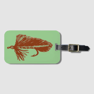 Classic Trout Fly Matuka streamer Luggage Tag