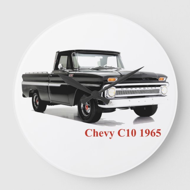 Classic Truck image for Round-Large-Wall-Clock Large Clock (Front)