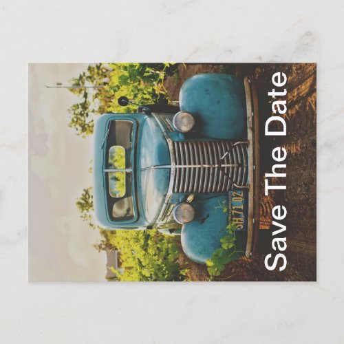 Classic Truck Save The Date Announcement Postcard