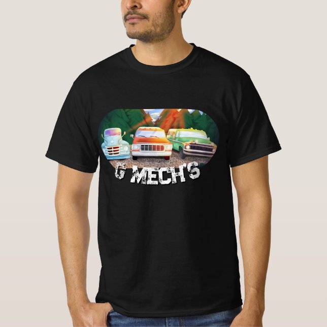Classic Trucks, Amazing Scenery - GMech T-Shirt (Front)