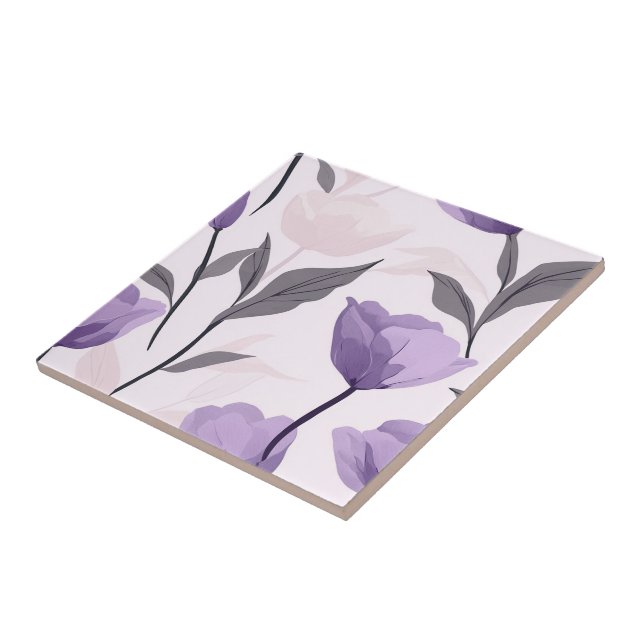 Classic Tulip Ceramic Tiles  For Kitchen Walls (Side)