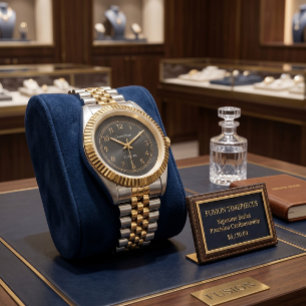 Classic Two-Tone Gold & Silver Executive Watch