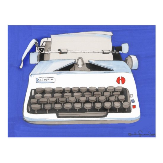 Classic Typewriter Postcard