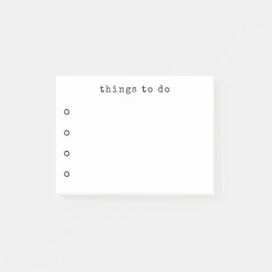 Classic Typewriter Typography To-Do List Post-it Notes
