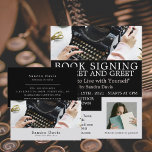 Classic Typewriter, Writers Book Signing Flyer<br><div class="desc">Classic Typewriter,  Writers Book Signing Advertising Flyers By The Business Card Store.</div>
