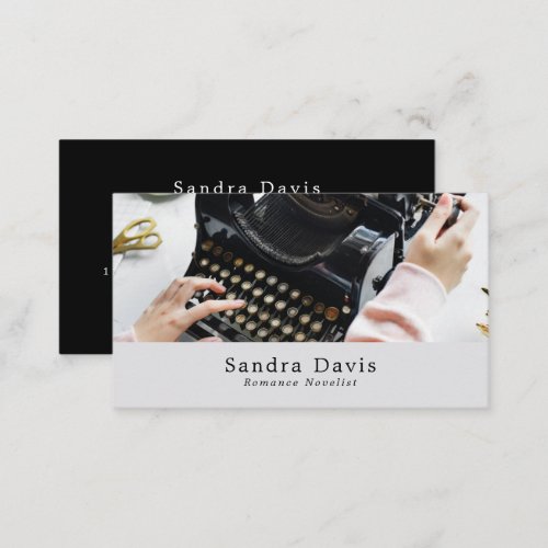 Classic Typewriter Writers Business Card
