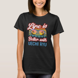 Classic Uechi Ryu Karate Vintage Sunset Life Bette T-Shirt