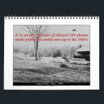 Classic UFOs Calendar<br><div class="desc">Well,  some of these photos might not be too convincing,  but they were in their day.  Besides,  who can tell?  Still,  this calender makes a great gift for that Ufologist in your life as these pictures are classics!</div>