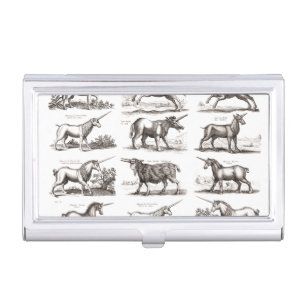 Classic Unicorn Antique Mythical Magical Creature Business Card Case
