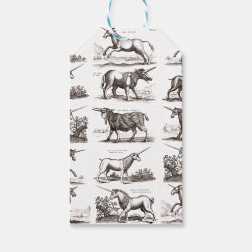 Classic Unicorn Antique Mythical Magical Creature Gift Tags