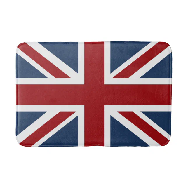 Classic Union Jack Flag Bathroom Mat | Zazzle