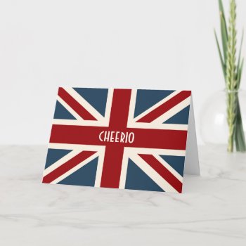 Classic Union Jack Flag Card by AnyTownArt at Zazzle