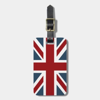 Classic Union Jack Flag Luggage Tag by AnyTownArt at Zazzle