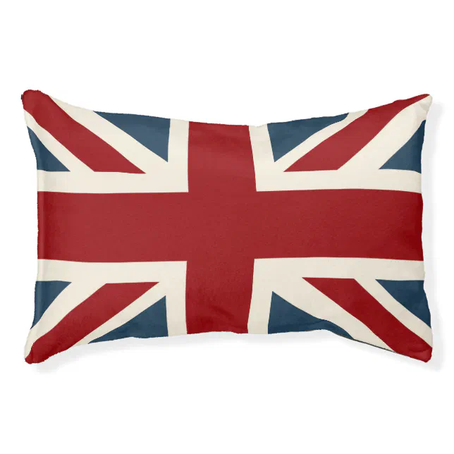 Classic Union Jack Flag Pet Bed | Zazzle