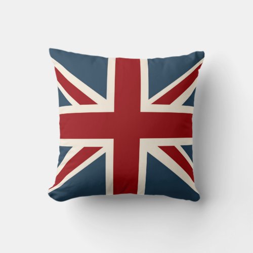 Classic Union Jack Flag Throw Pillow