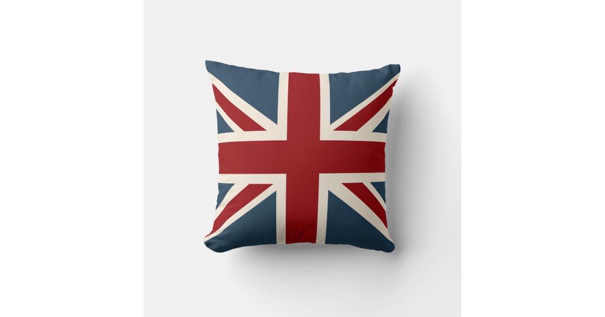 Classic Union Jack Flag Throw Pillow | Zazzle