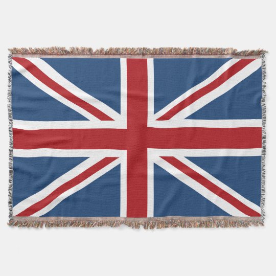 Classic Union Jack UK Flag Throw Blanket