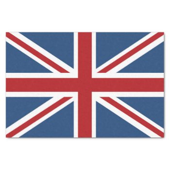 Classic Union Jack Uk Flag Tissue Paper by AnyTownArt at Zazzle