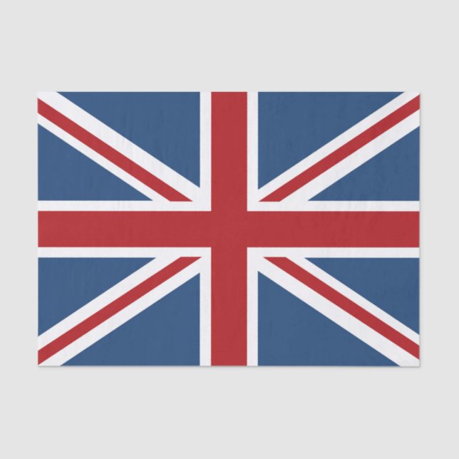 Classic Union Jack UK Flag Tissue Paper (Front)