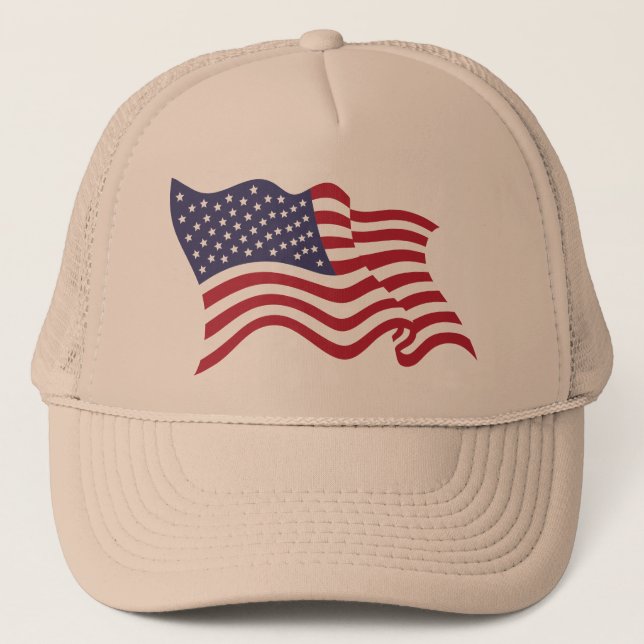 Classic USA Flag Hat for Everyday Wear (Front)
