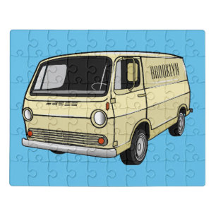 Classic van cartoon illustration jigsaw puzzle