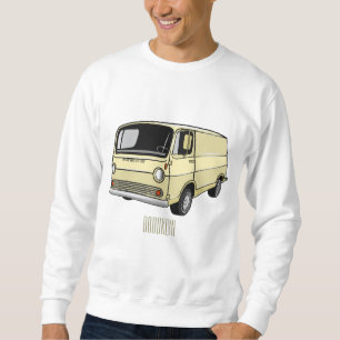Classic van cartoon illustration sweatshirt