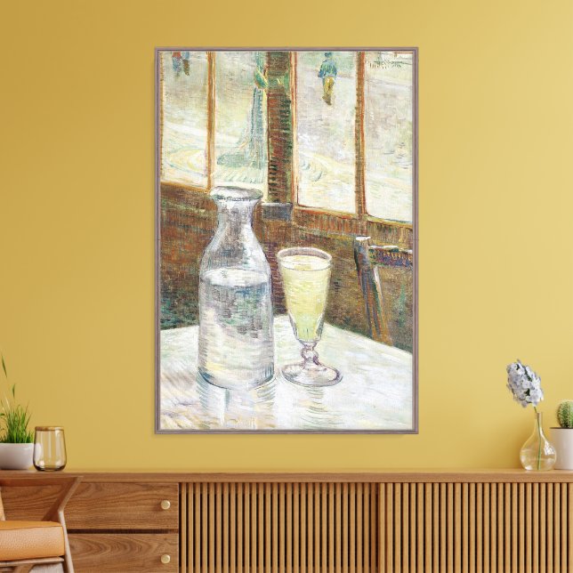 Classic Van Gogh Paris Cafe Absinthe Art Canvas Print (Insitu(LivingRoom))