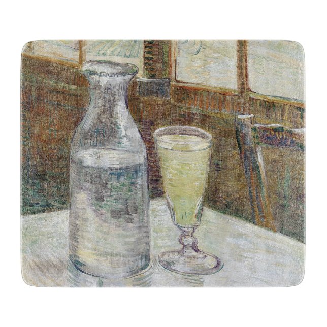 Classic Van Gogh Paris Cafe Absinthe Art Cutting Board (Front)