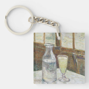 Classic Van Gogh Paris Cafe Absinthe Art Keychain