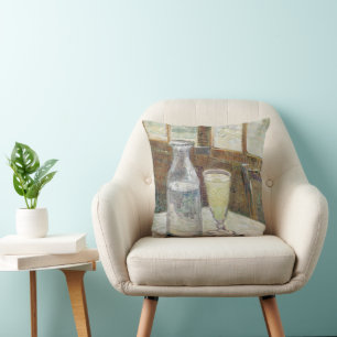 Classic Van Gogh Paris Cafe Absinthe Art Throw Pillow