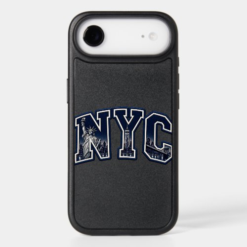 Classic Varsity NYC Typography Black iPhone Case
