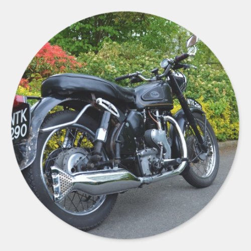 Classic Velocette Venom Classic Round Sticker