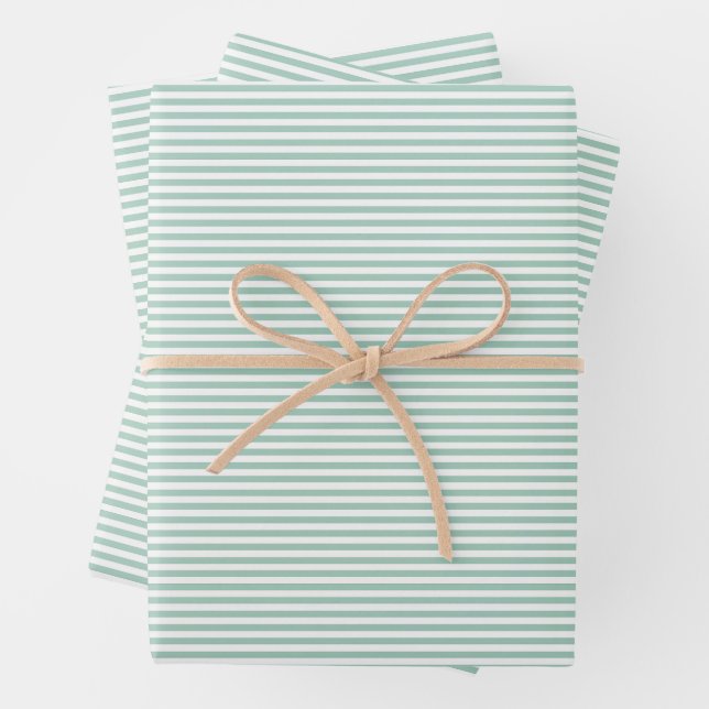 Classic Vertical Pinstripe Seamless Pattern Wrapping Paper Sheets (In situ)